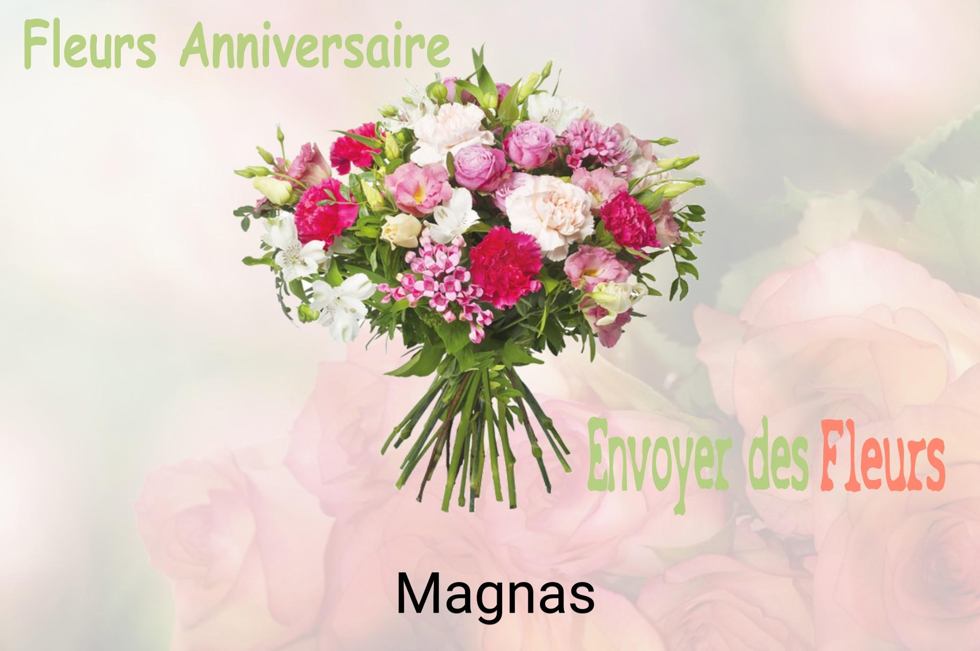 Bouquet de fleurs d’anniversaire livré à Magnas